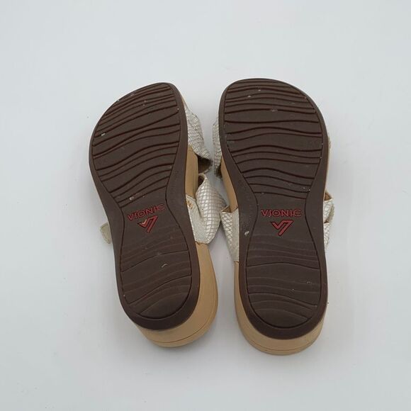 Vionic Pacific Rio slide sandals snake skin slide platform women’s size 10 - Picture 13 of 14